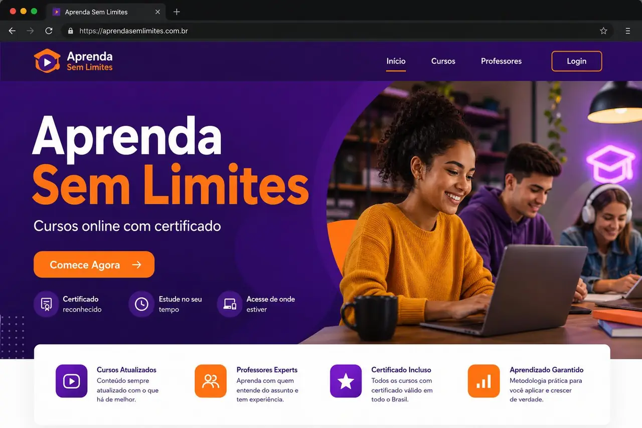 Projeto Plataforma de Cursos - Educação